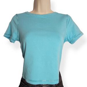 Wild Fable Aqua Blue Crop Top Large